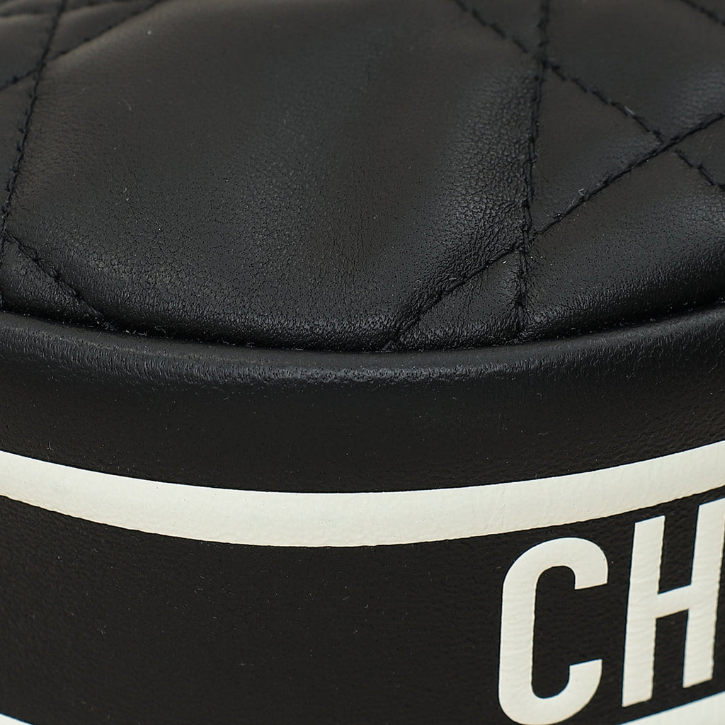 Christian Dior Black Cannage Small Dior Vibe Hobo Bag