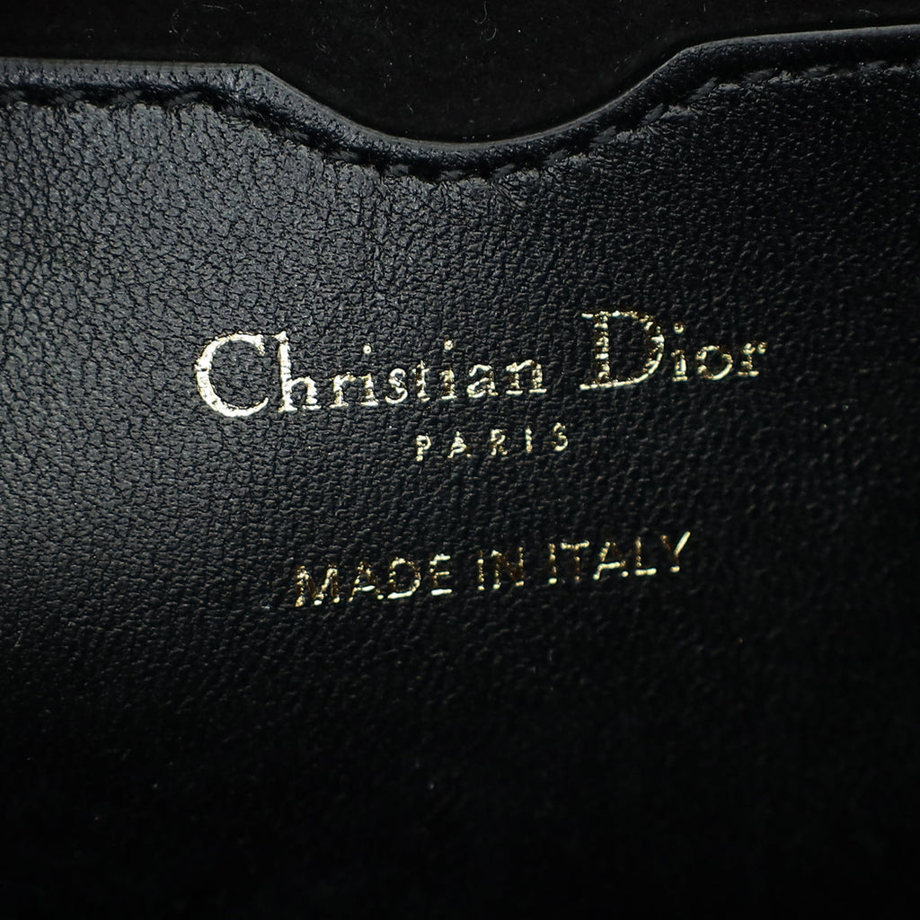 Christian Dior Black Cannage Small Dior Vibe Hobo Bag
