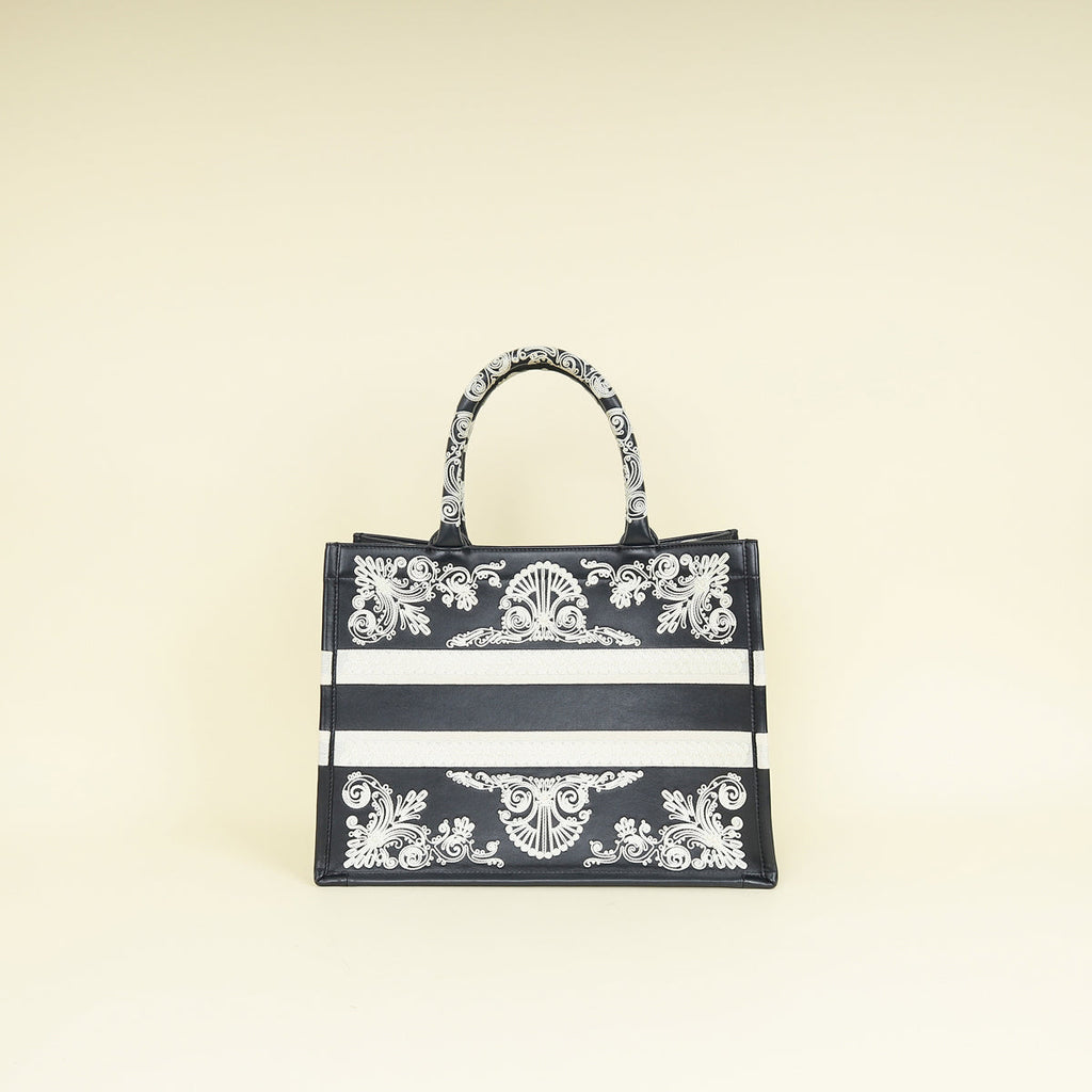 Christian Dior Bandana Embroidery Medium Book Tote Bag