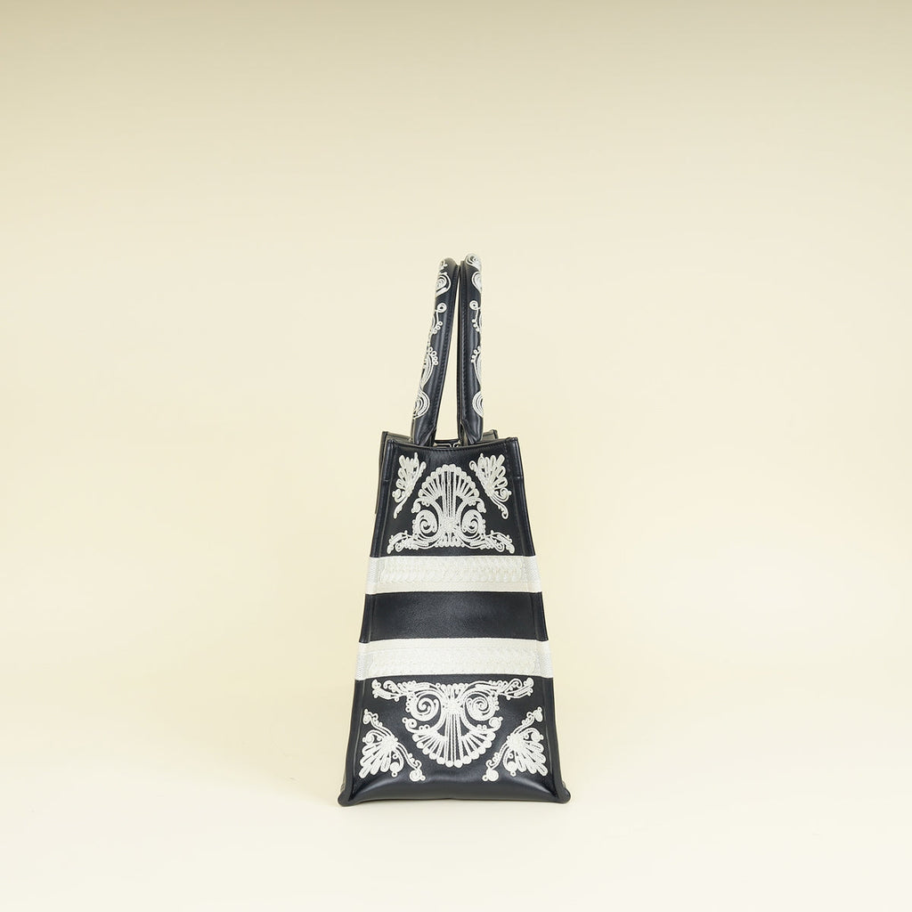Christian Dior Bandana Embroidery Medium Book Tote Bag