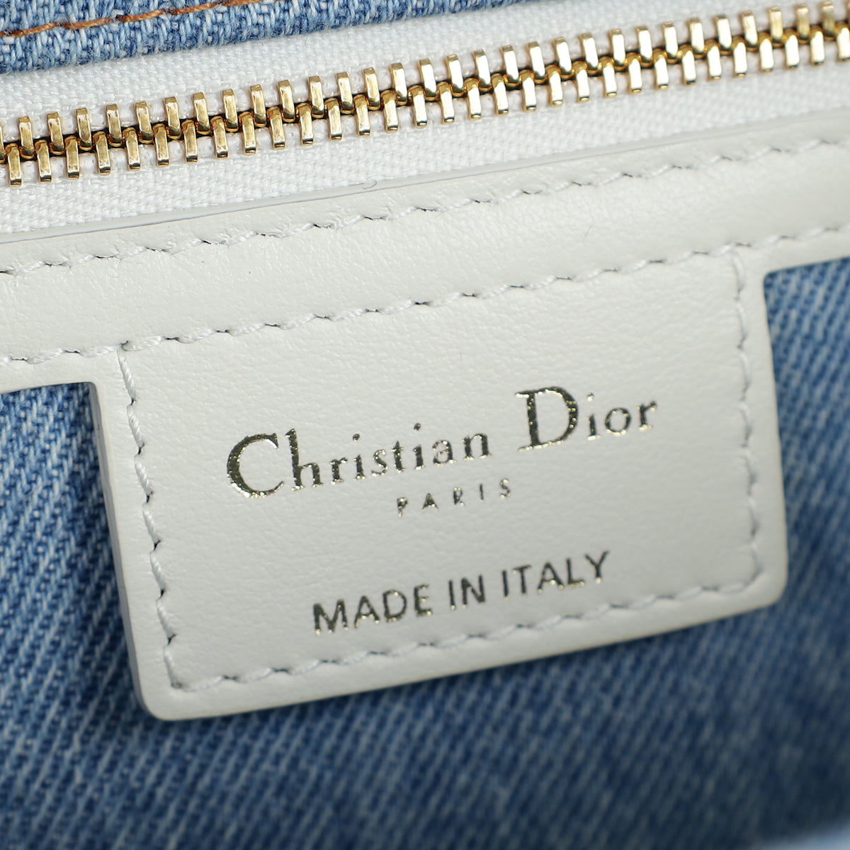 Christian Dior Blue Tie-Dye Denim Macrocannage Caro Medium Shoulder Bag