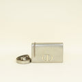 Christian Dior Champaign 30 Montaigne Microcannge 2 Way Chain Pouch