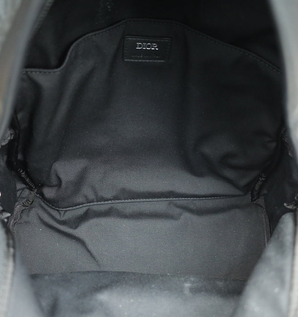 Christian Dior Black Rider Zipped Backpack Bag
