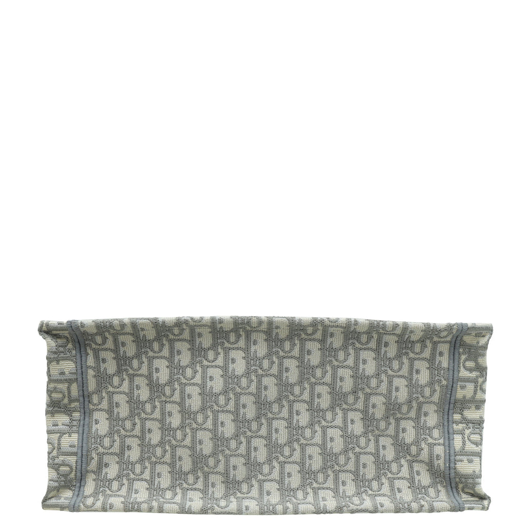 Christian Dior Grey Oblique Book Tote Medium Bag