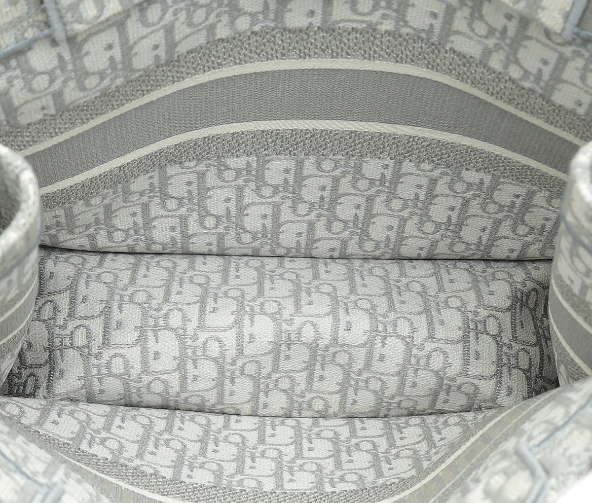 Christian Dior Grey Oblique Book Tote Medium Bag
