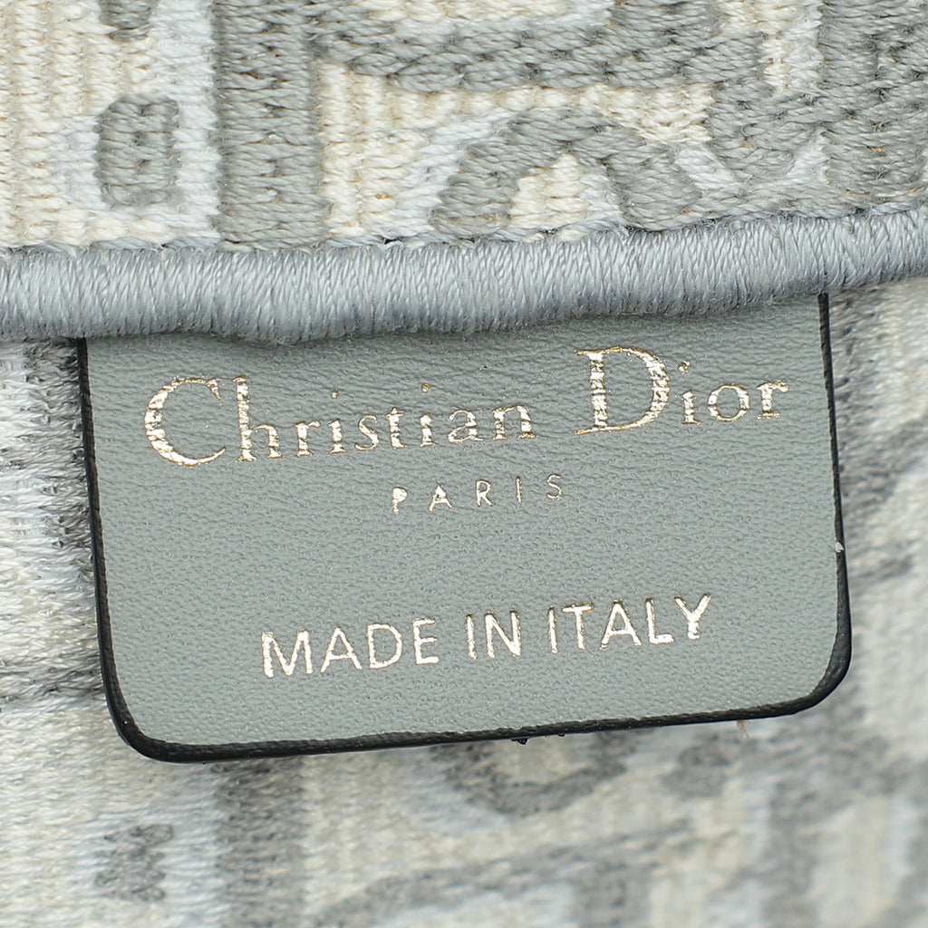 Christian Dior Grey Oblique Book Tote Medium Bag