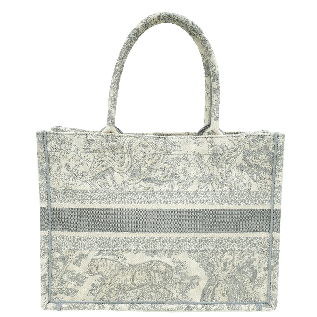 Christian Dior Grey Toile De Jouy Book Tote Medium Bag