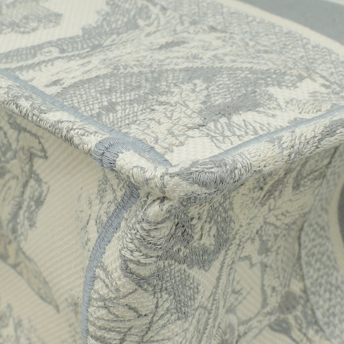 Christian Dior Grey Toile De Jouy Book Tote Medium Bag