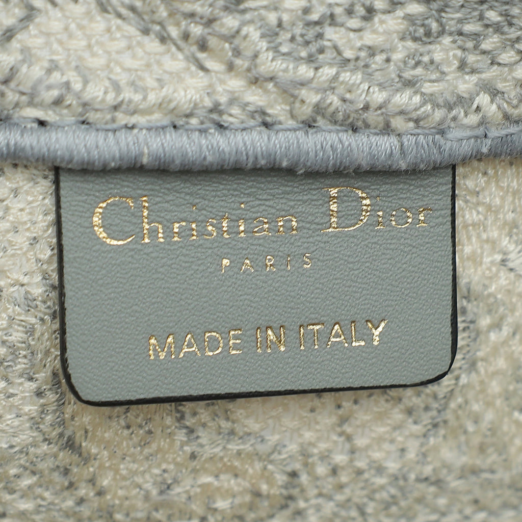 Christian Dior Grey Toile De Jouy Book Tote Medium Bag
