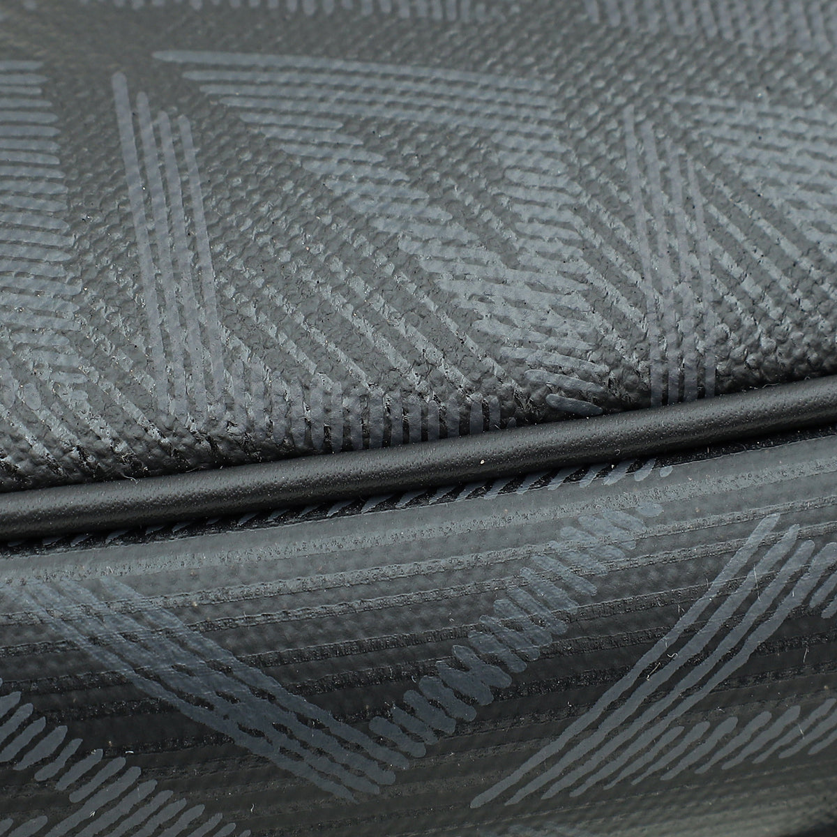 Christian Dior Black CD Diamond Print Saddle Crossbody Bag