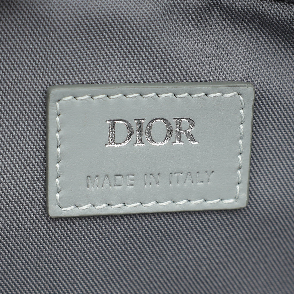 Christian Dior Grey CD Diamond Safari Bag