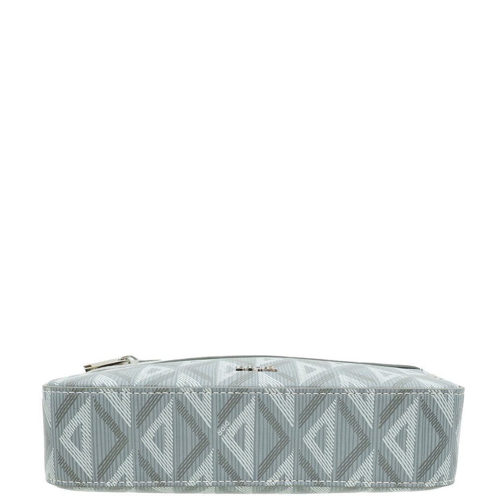 Christian Dior Grey CD Diamond Safari Bag