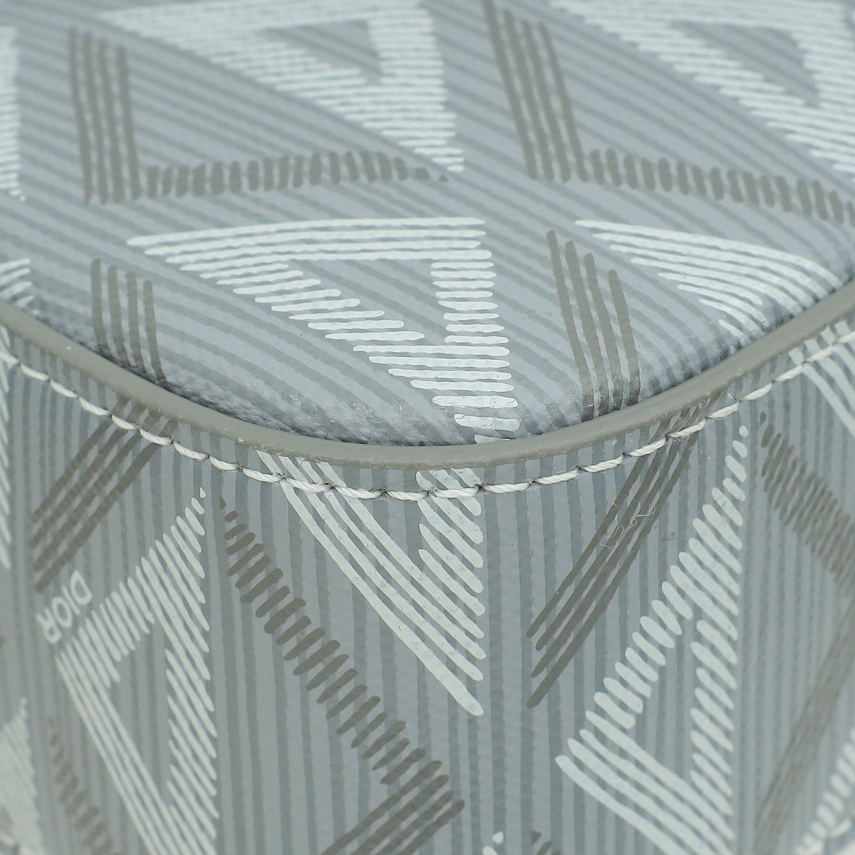 Christian Dior Grey CD Diamond Safari Bag