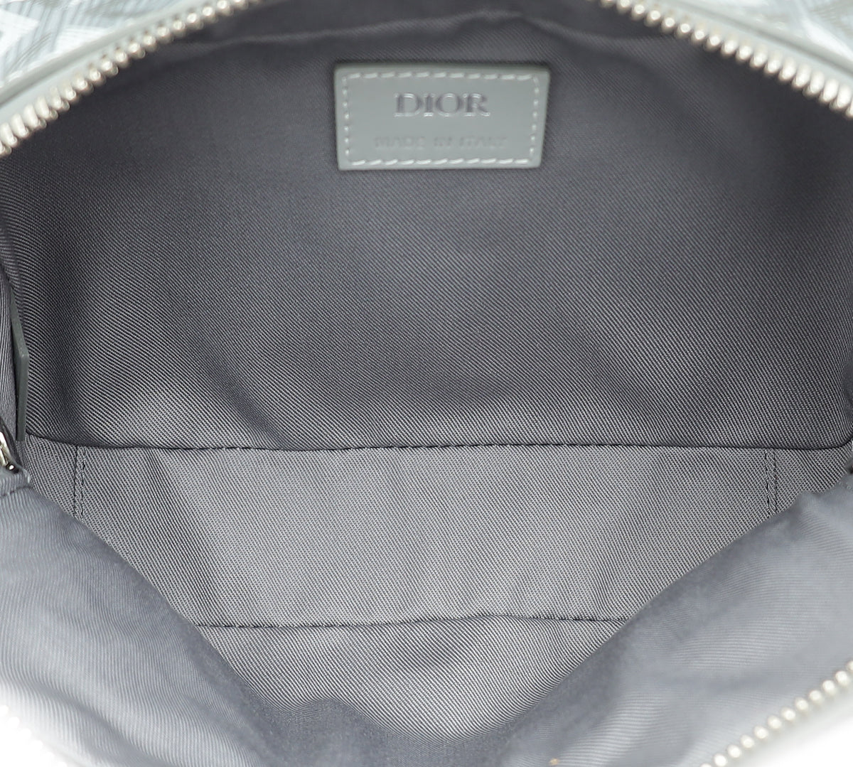Christian Dior Grey CD Diamond Safari Bag