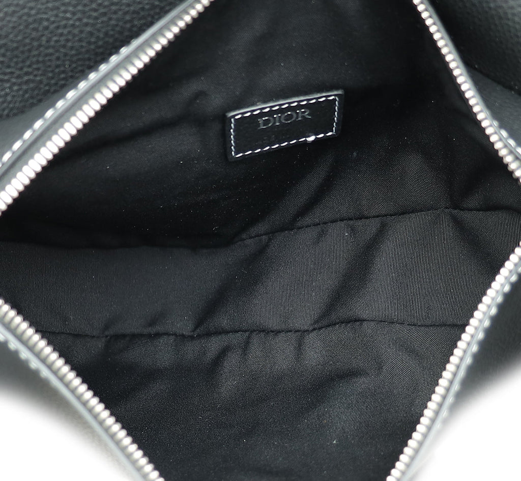 Christian Dior Black Saddle Crossbody Bag
