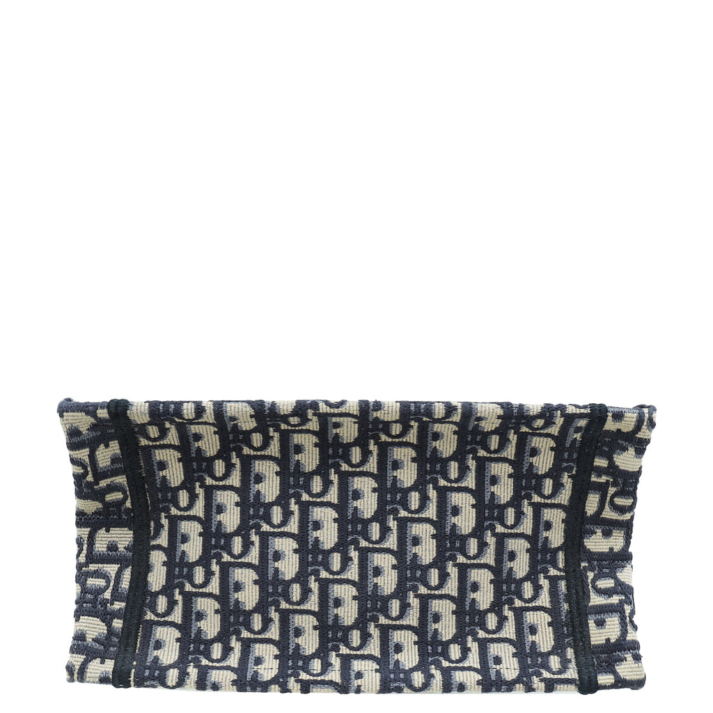 Christian Dior Navy Blue Oblique Book Tote Small Bag