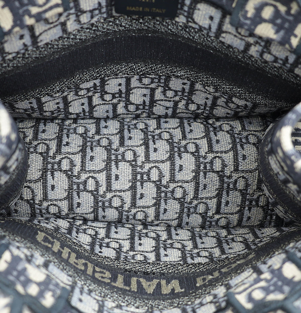 Christian Dior Navy Blue Oblique Book Tote Small Bag