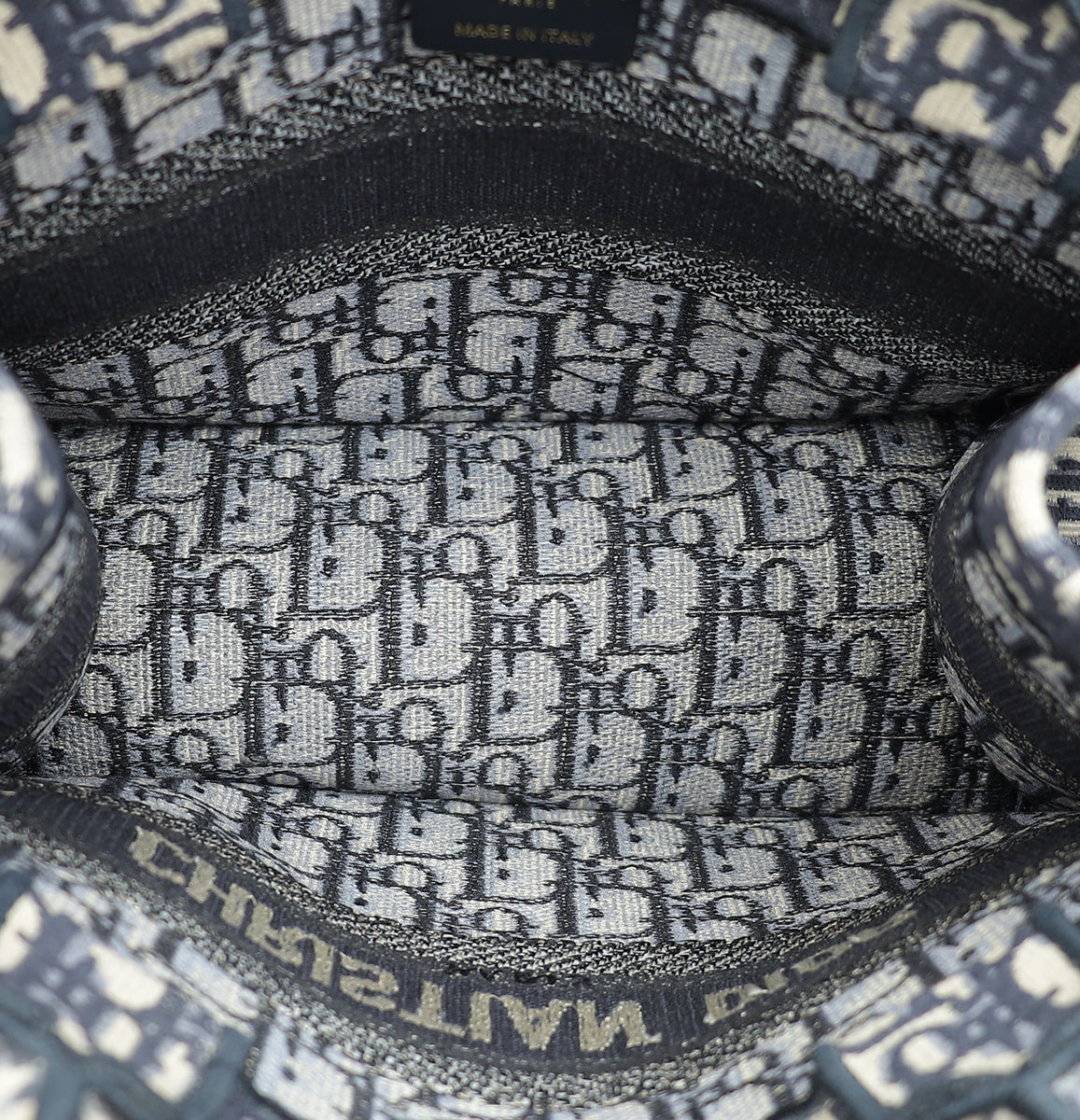 Christian Dior Navy Blue Oblique Book Tote Small Bag