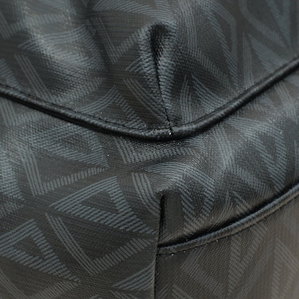 Christian Dior Bicolor CD Diamond Print Rider Zipped Backpack Bag