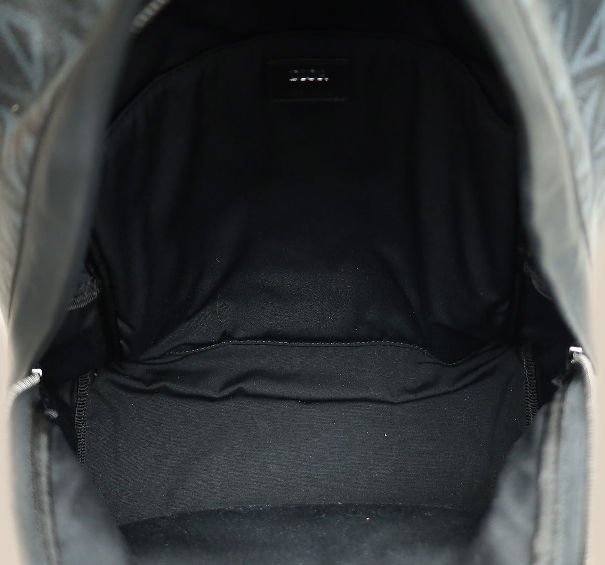 Christian Dior Bicolor CD Diamond Print Rider Zipped Backpack Bag