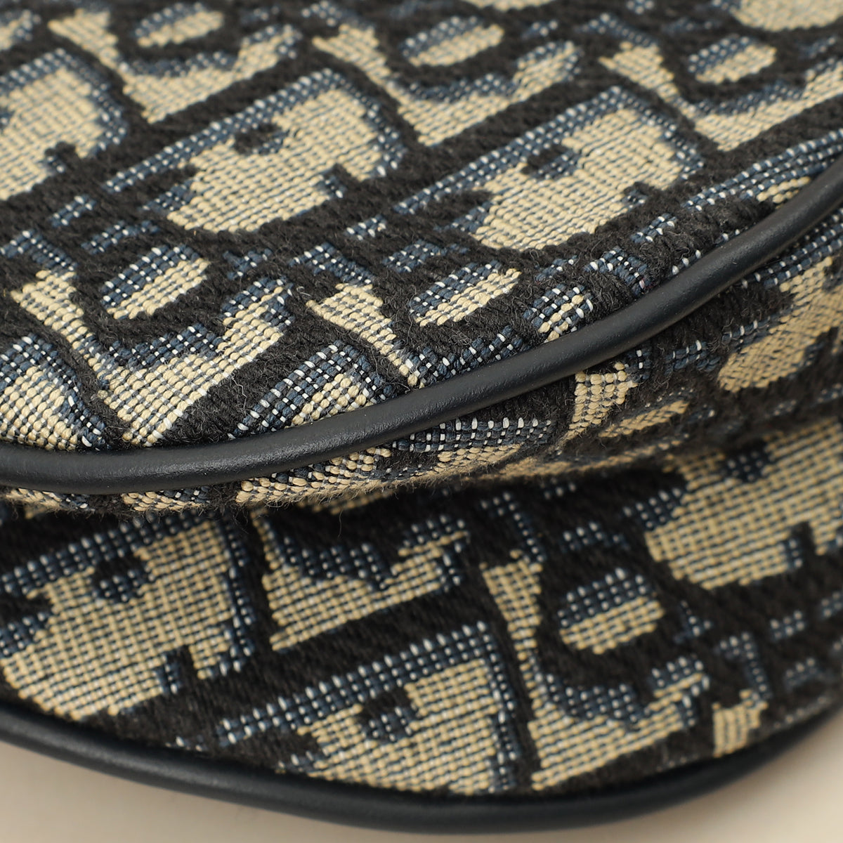 Christian Dior Navy Blue Mini Saddle Bag w/Strap