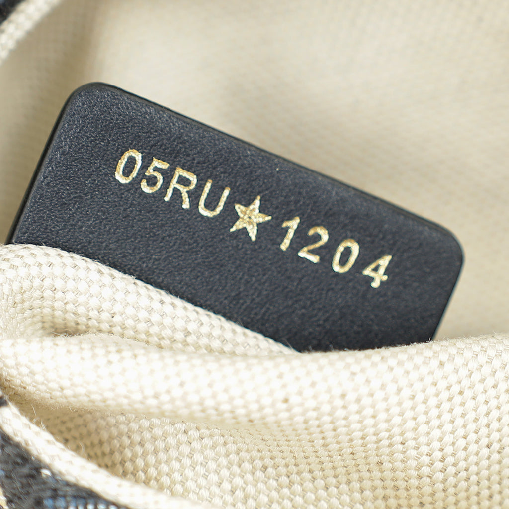 Christian Dior Navy Blue Oblique Saddle Mini Bag W/ Strap