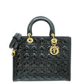 Christian Dior Black Lady Dior Large Bag