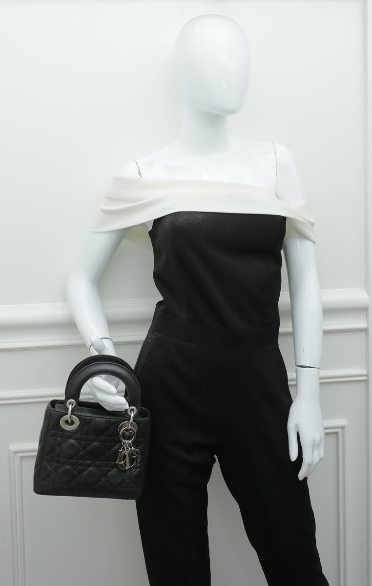 Christian Dior Black Lady Dior Mini Bag