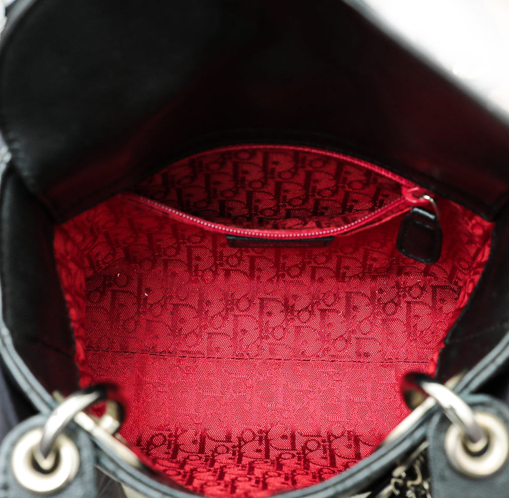 Christian Dior Black Lady Dior Mini Bag