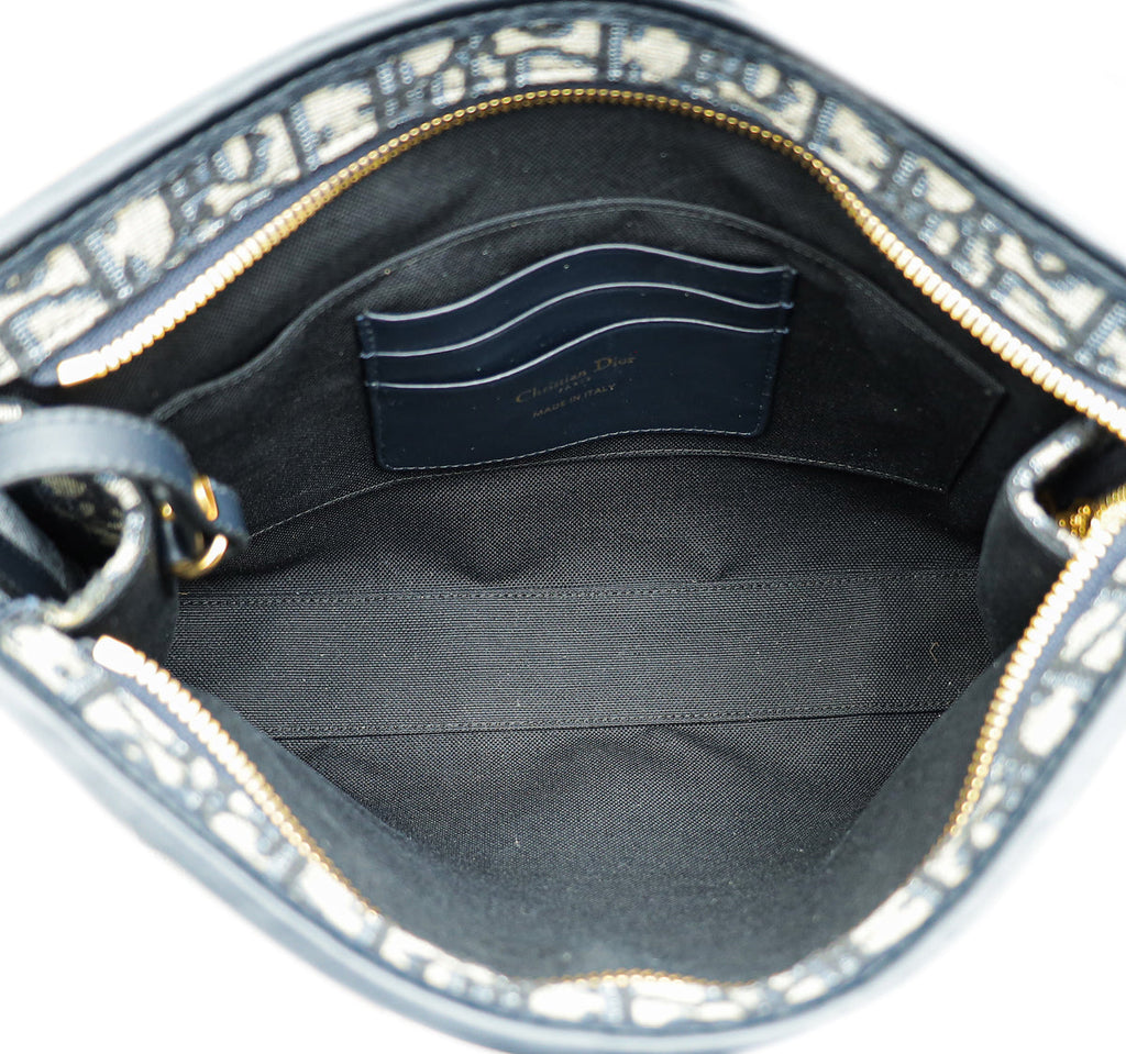 Christian Dior Blue Oblique  30 Montaigne Dea Pouch