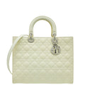 Christian Dior White Lady Dior Large Bag