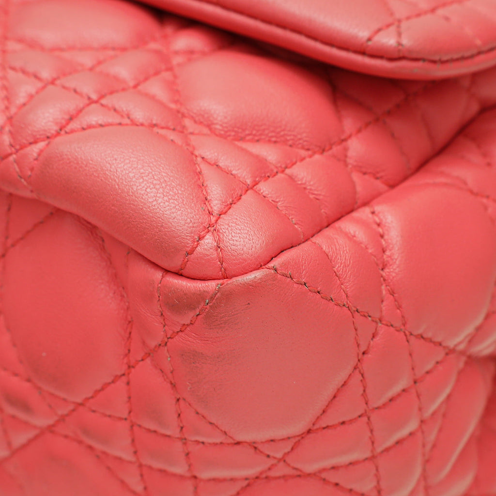 Christian Dior Coral Miss Dior Large Flap Bag
