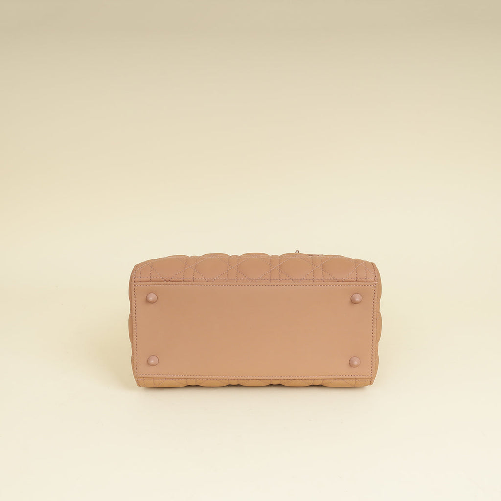 Christian Dior Blush Ultramatte Lady Dior Medium Bag