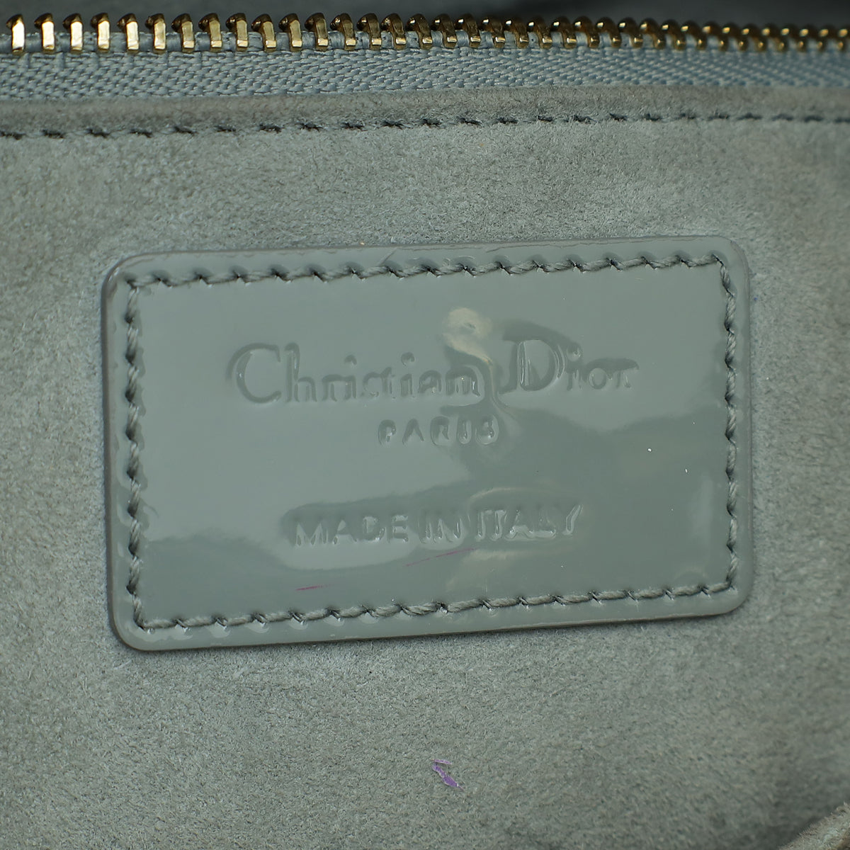 Christian Dior Grey Lady Dior Small Bag