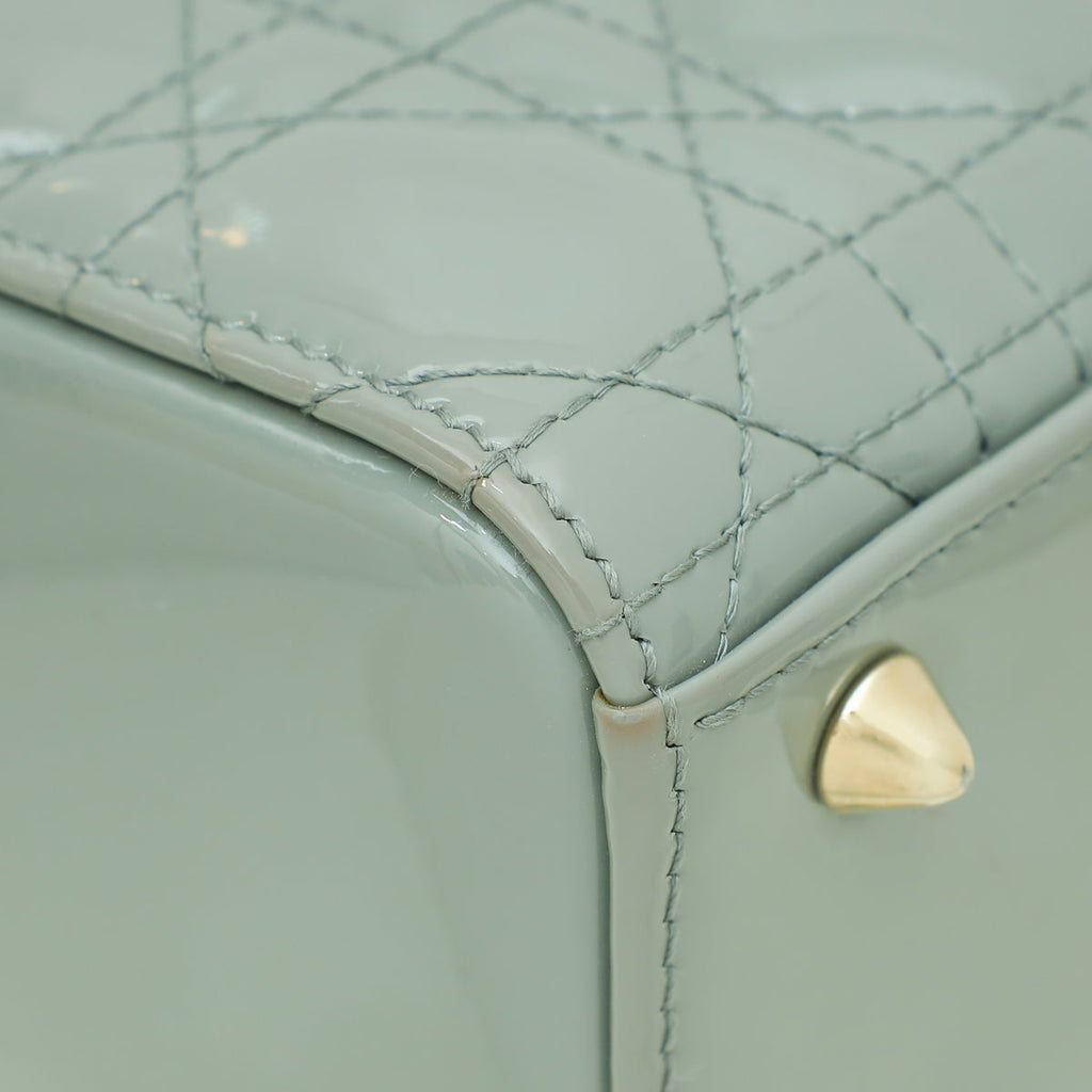 Christian Dior Grey Lady Dior Small Bag