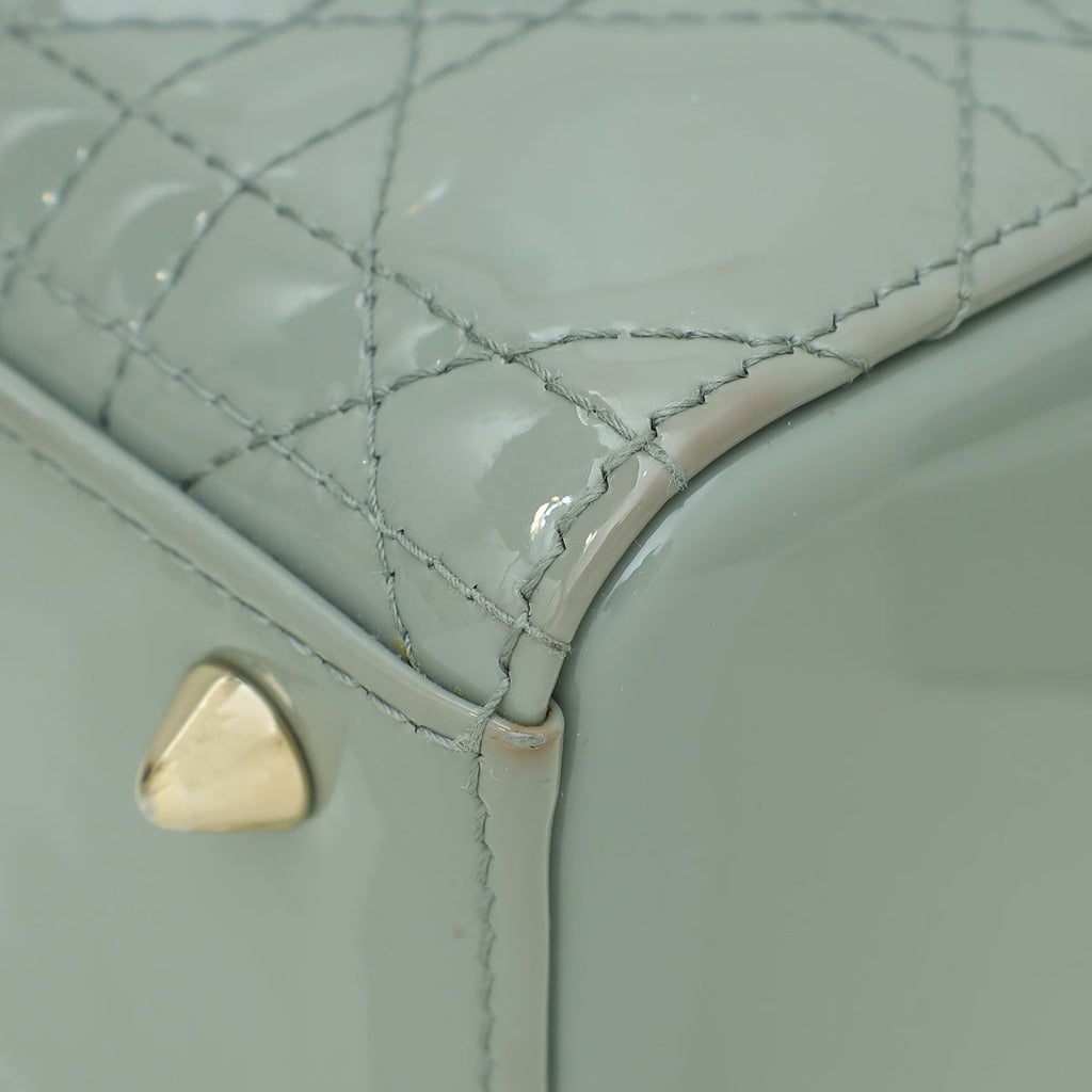Christian Dior Grey Lady Dior Small Bag