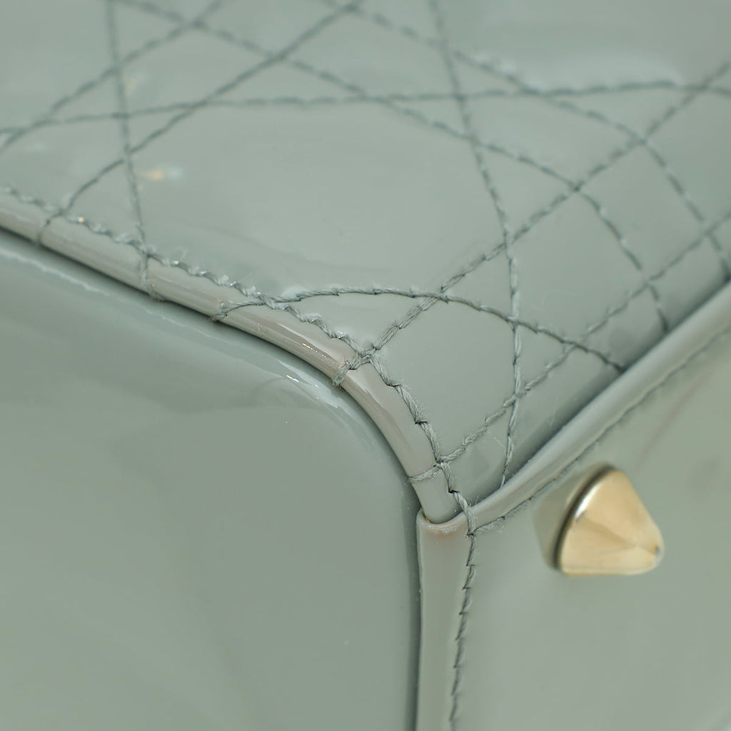 Christian Dior Grey Lady Dior Small Bag