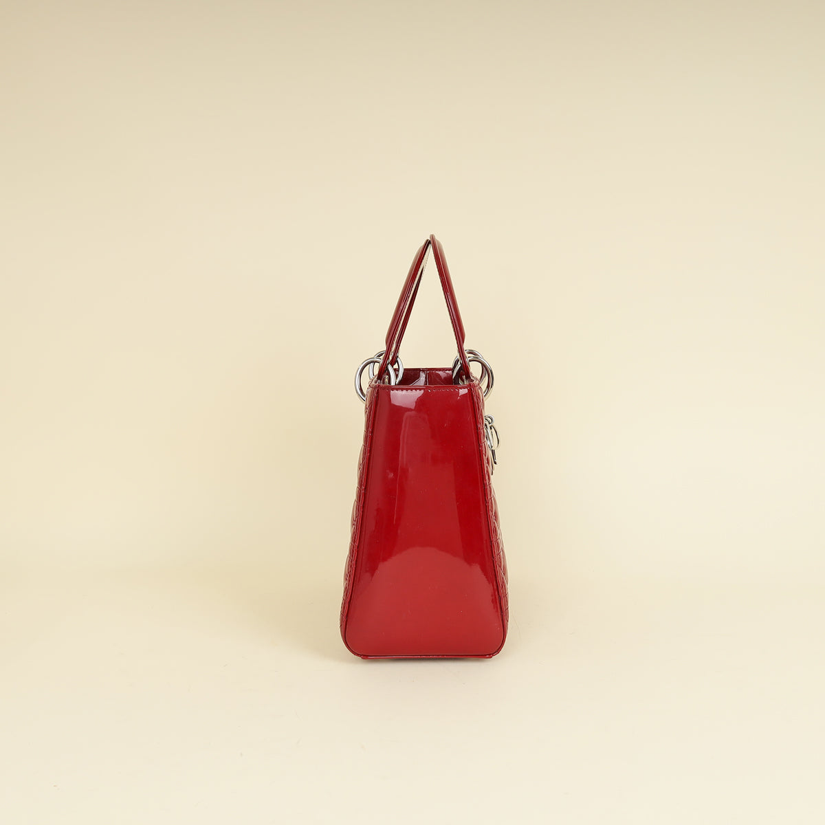 Christian Dior Red Lady Dior Medium Bag