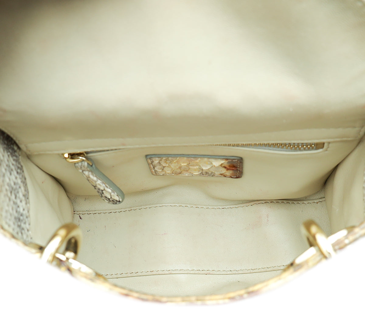 Christian Dior Bicolor Python Mini Lady Dior Bag