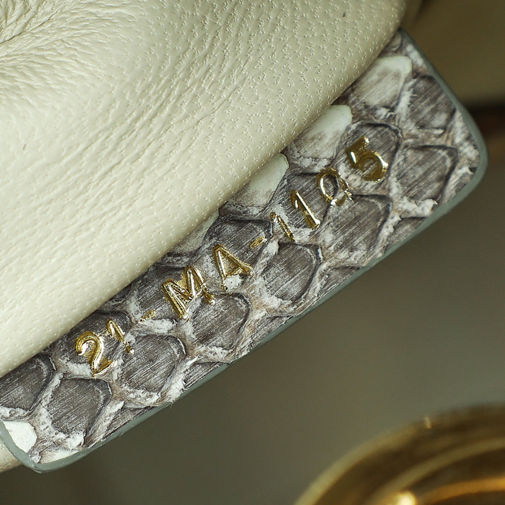 Christian Dior Bicolor Python Mini Lady Dior Bag