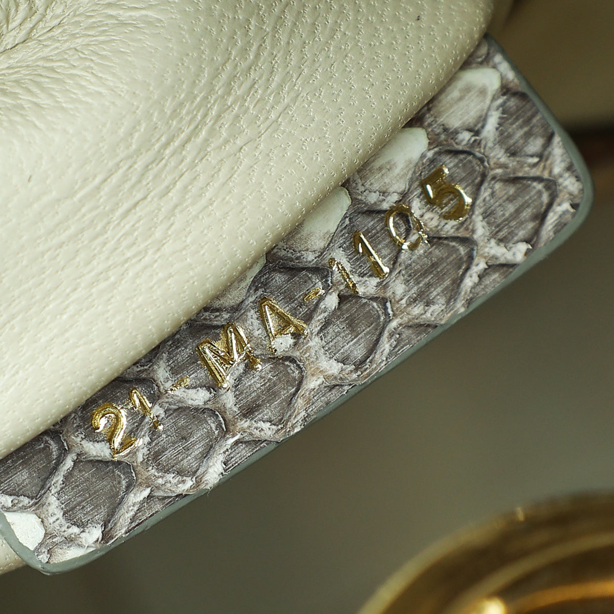Christian Dior Bicolor Python Mini Lady Dior Bag