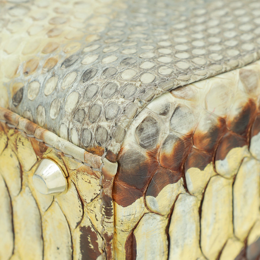 Christian Dior Bicolor Python Mini Lady Dior Bag