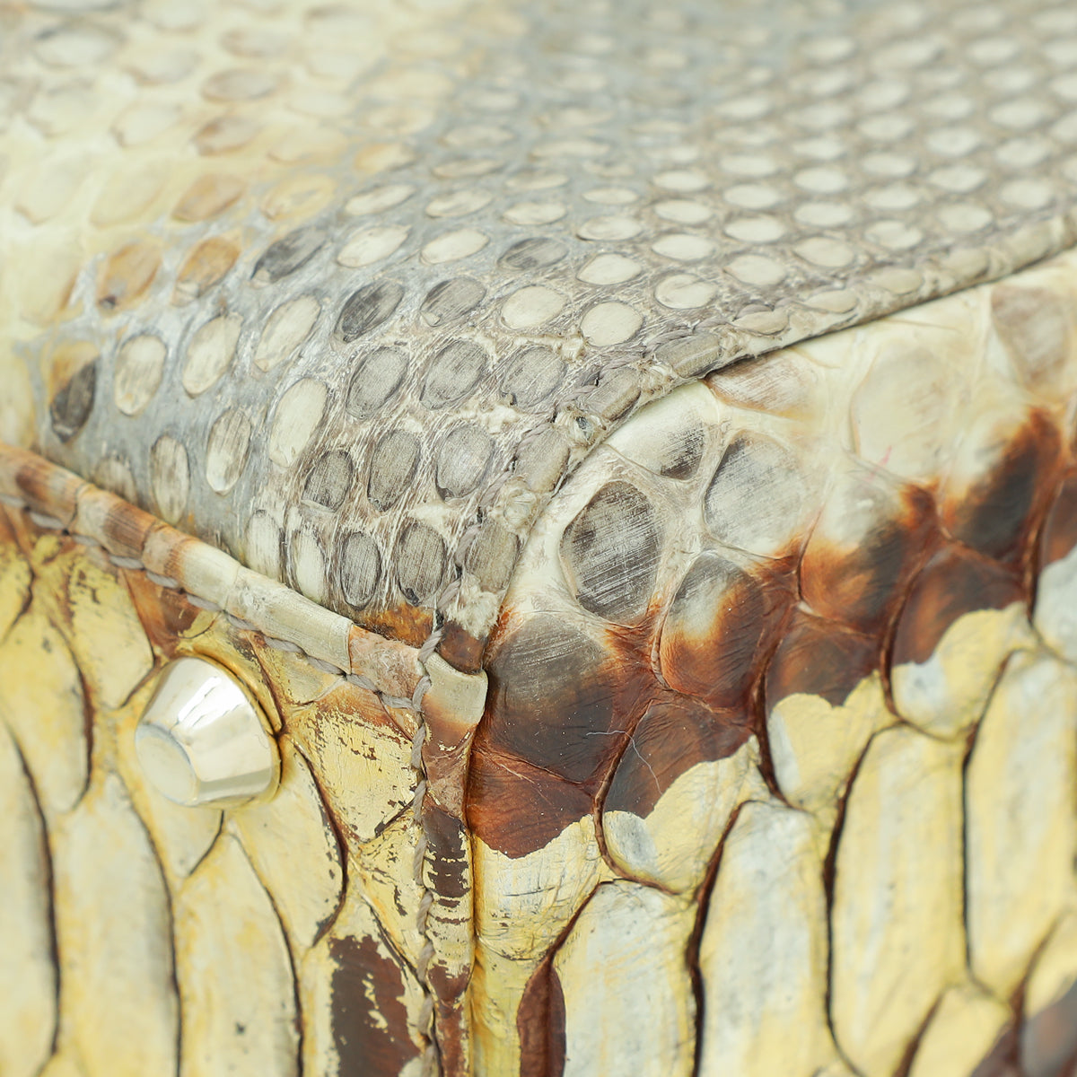 Christian Dior Bicolor Python Mini Lady Dior Bag