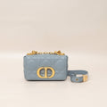 Christian Dior Blue Cannage Micro Caro Bag