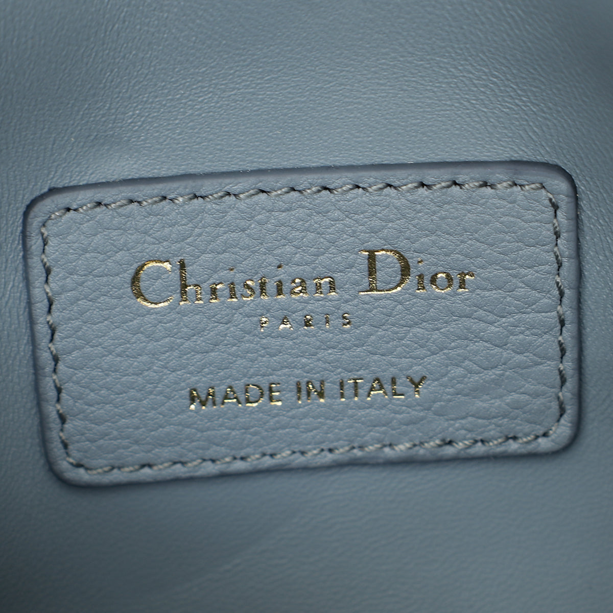 Christian Dior Blue Cannage Micro Caro Bag