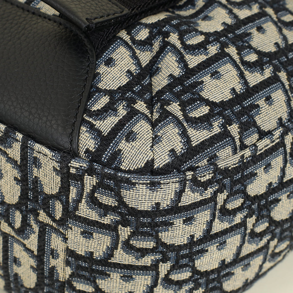 Christian Dior Bicolor Oblique Explorer Buckle Messenger Bag
