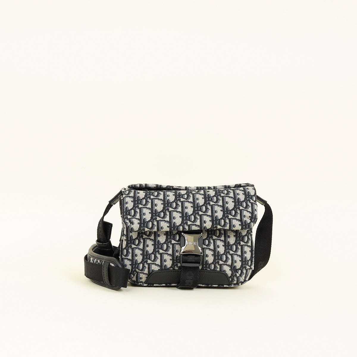 Christian Dior Bicolor Oblique Explorer Buckle Small Messenger Bag