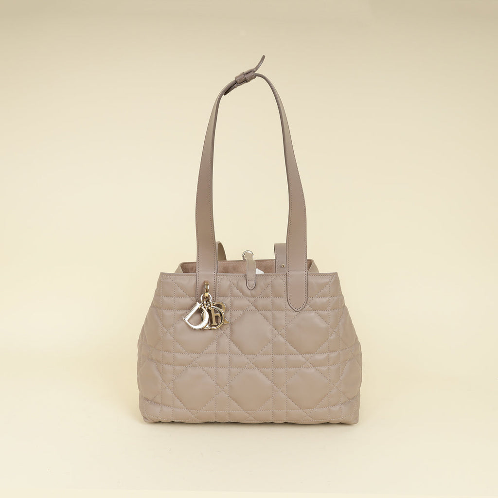 Christian Dior Warm Taupe Medium Dior Toujours Bag