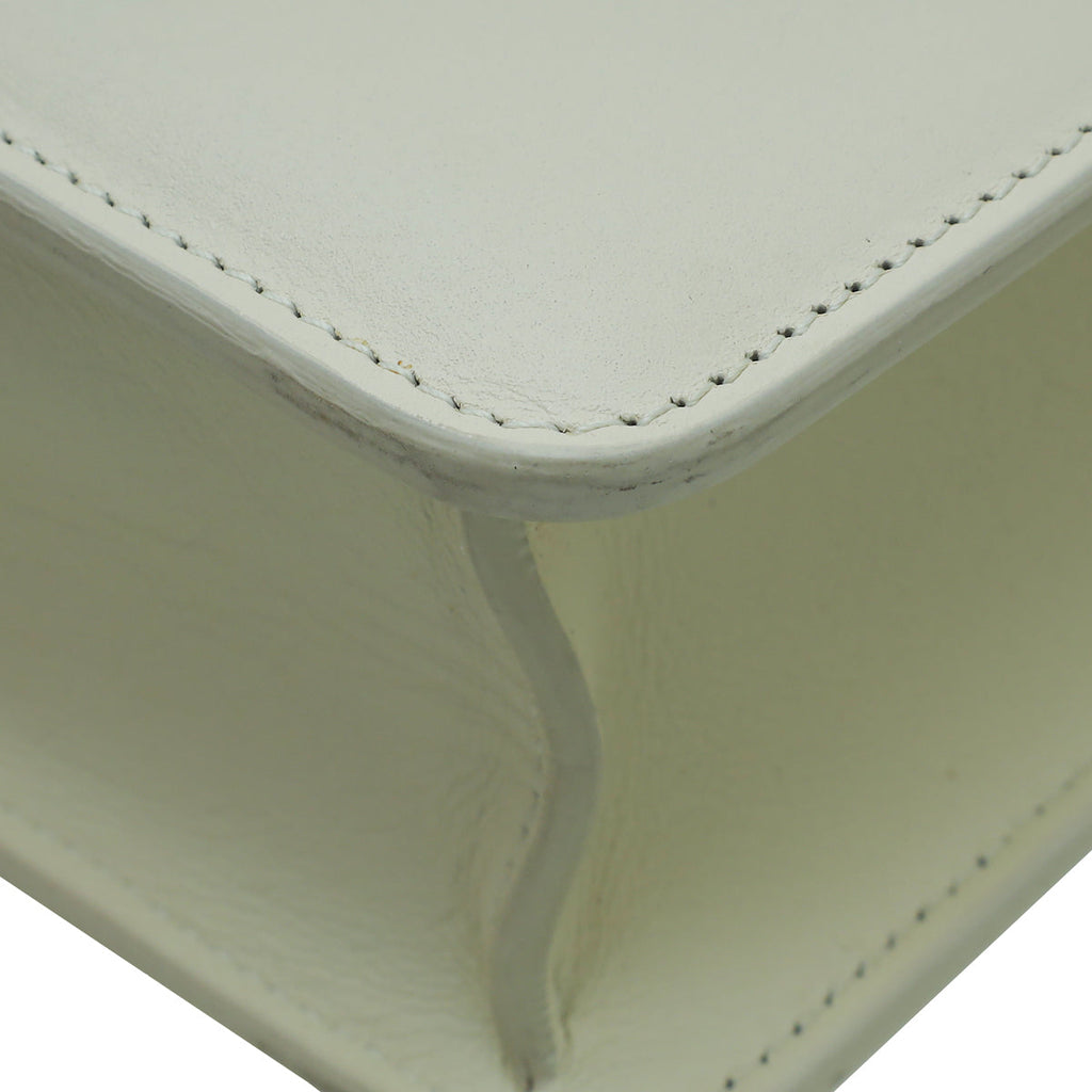 Christian Dior White 30 Montaigne Shoulder Bag