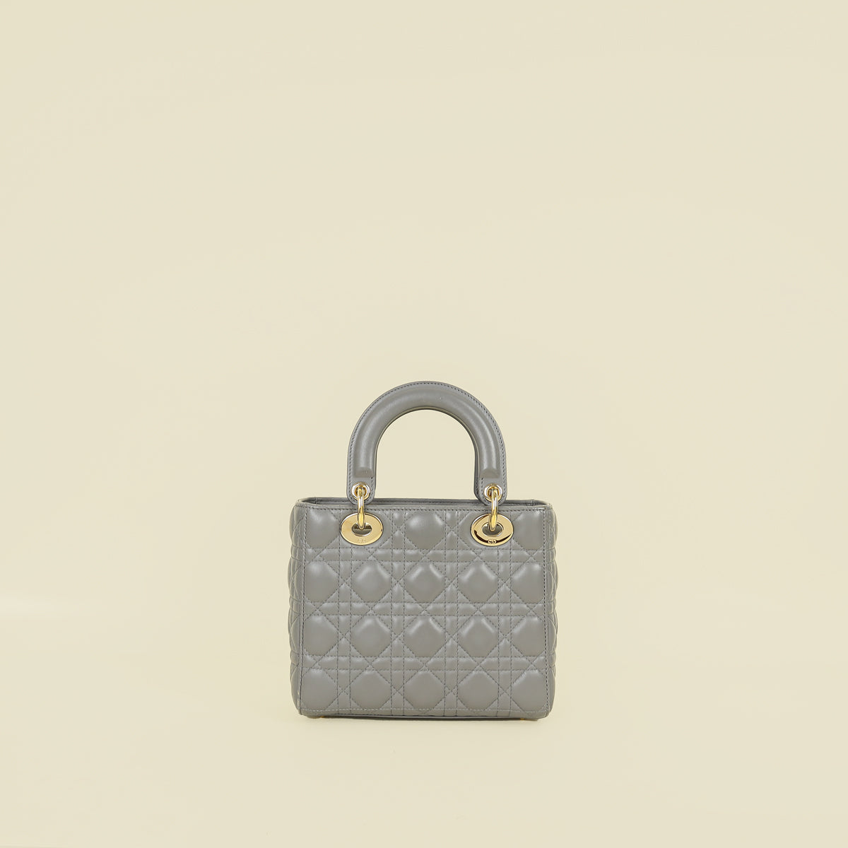 Christian Dior Gray My ABCDior Lady Dior Small Bag